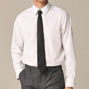 Jcrew Men's Slim Bowery Performance Stretch Dress Shirt White Size M